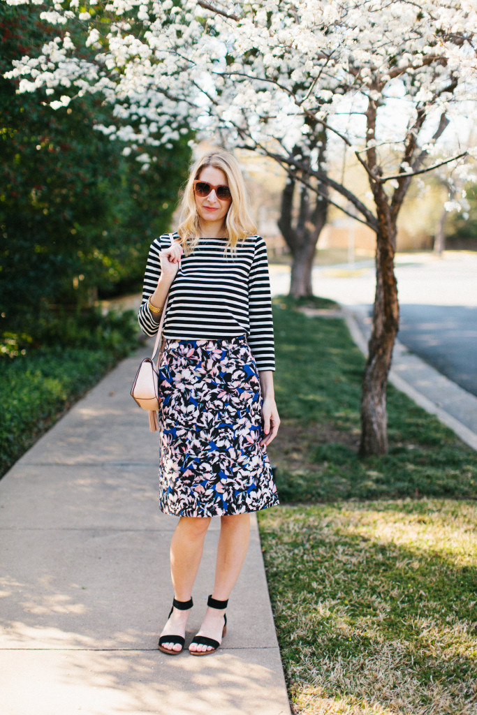 dallas blogger, dosaygive, j. crew, pattern mixing