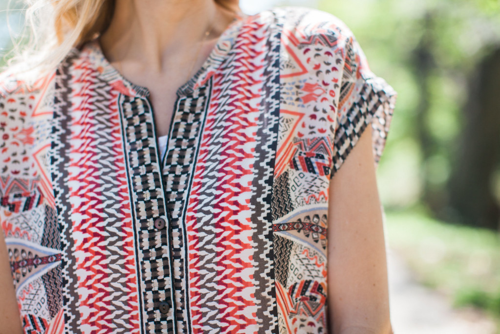 nic and zoe, nic +zoe, tunic, spring, nordstrom, dallas blogger, wedges, mom uniform