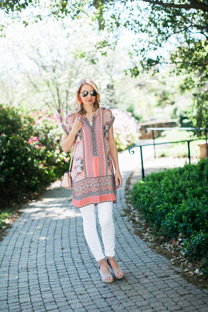 dallas blogger, nic + zoe, nordstrom, spring tunic, summer tunic, 