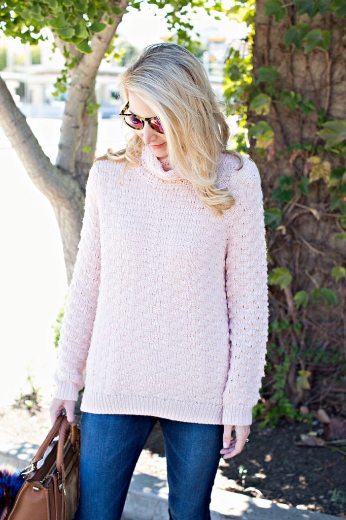 nordstrom pink sweater