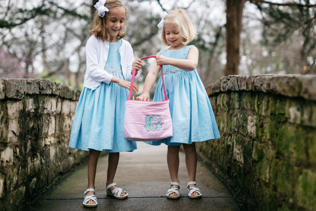 monogrammed easter basket