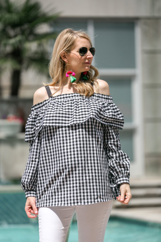 asos gingham top