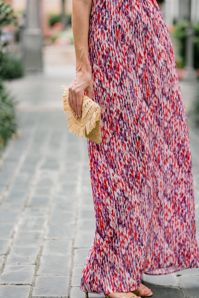 pink maxi dress