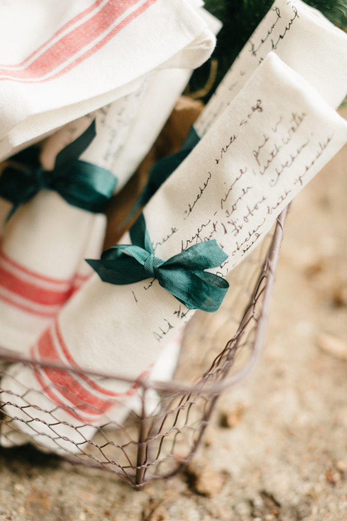 handwriting towel