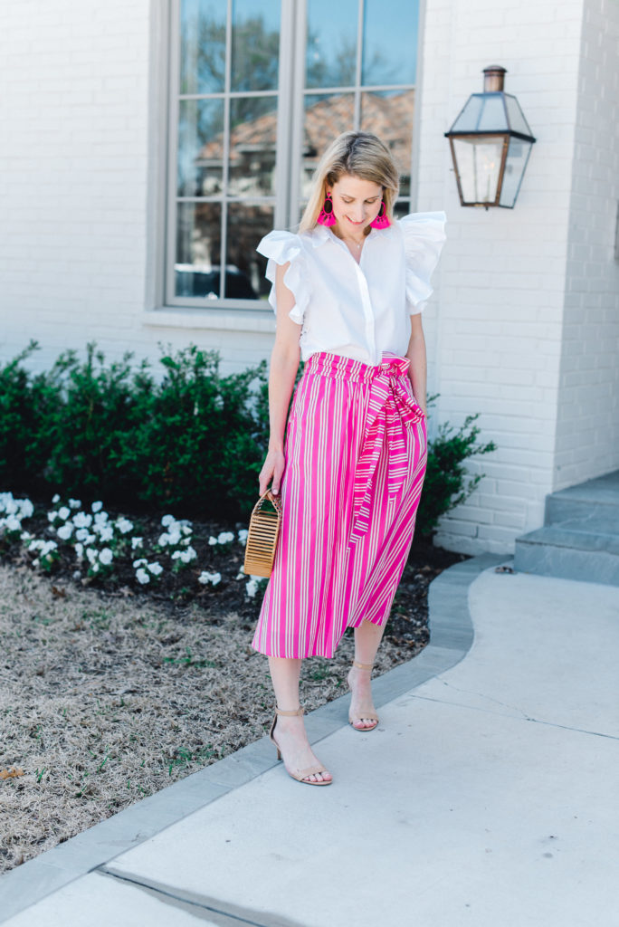 boden pink skirt