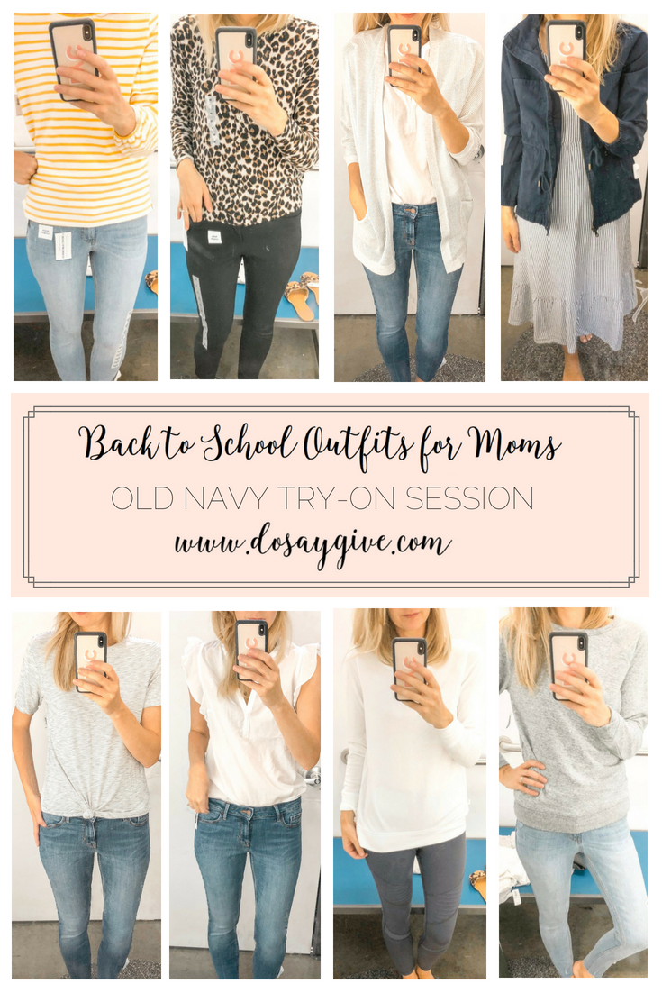Back to school outfits for moms