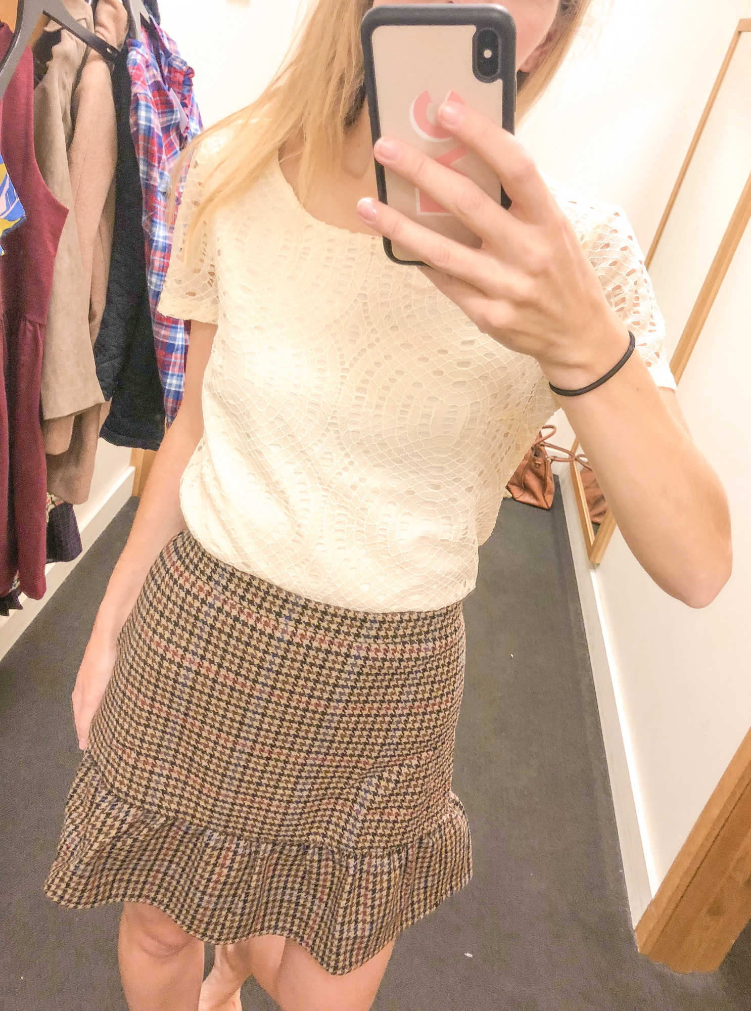 J. Crew Factory Plaid Skirt