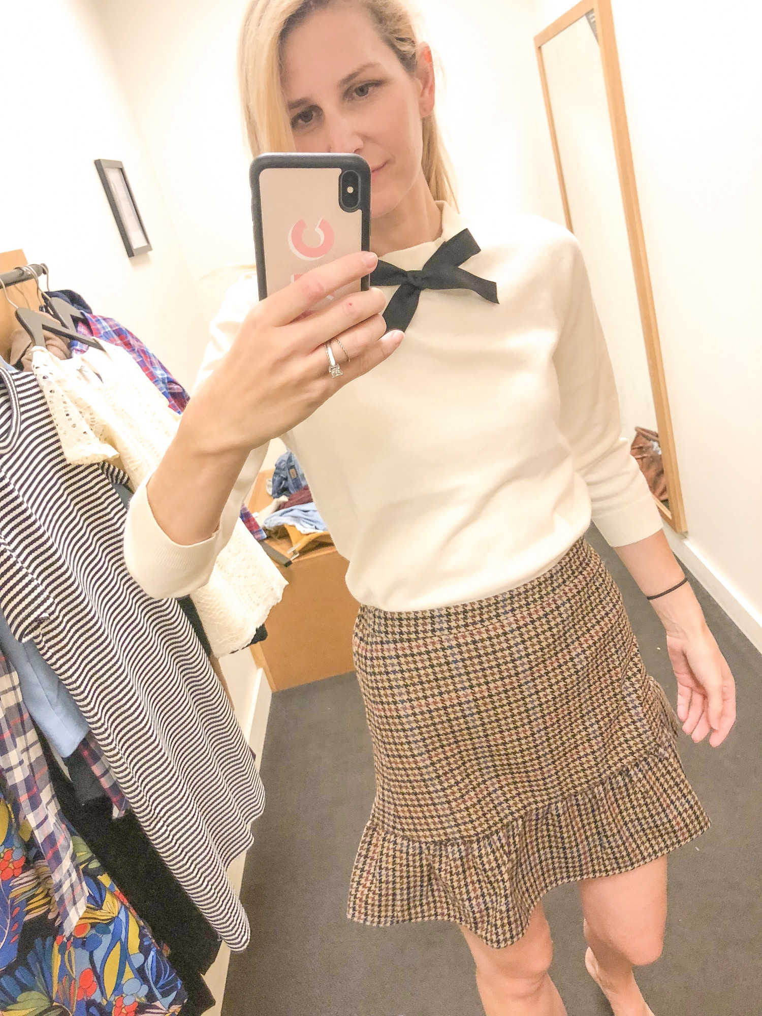 J. Crew Factory Plaid Skirt