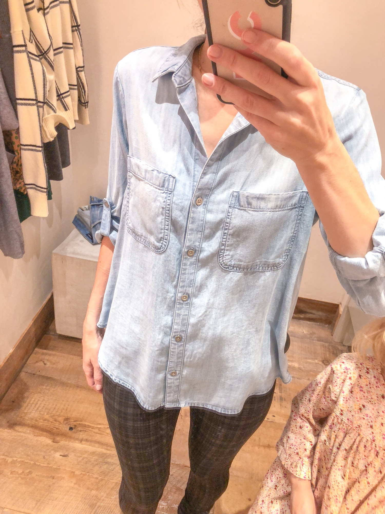 Chambray top 