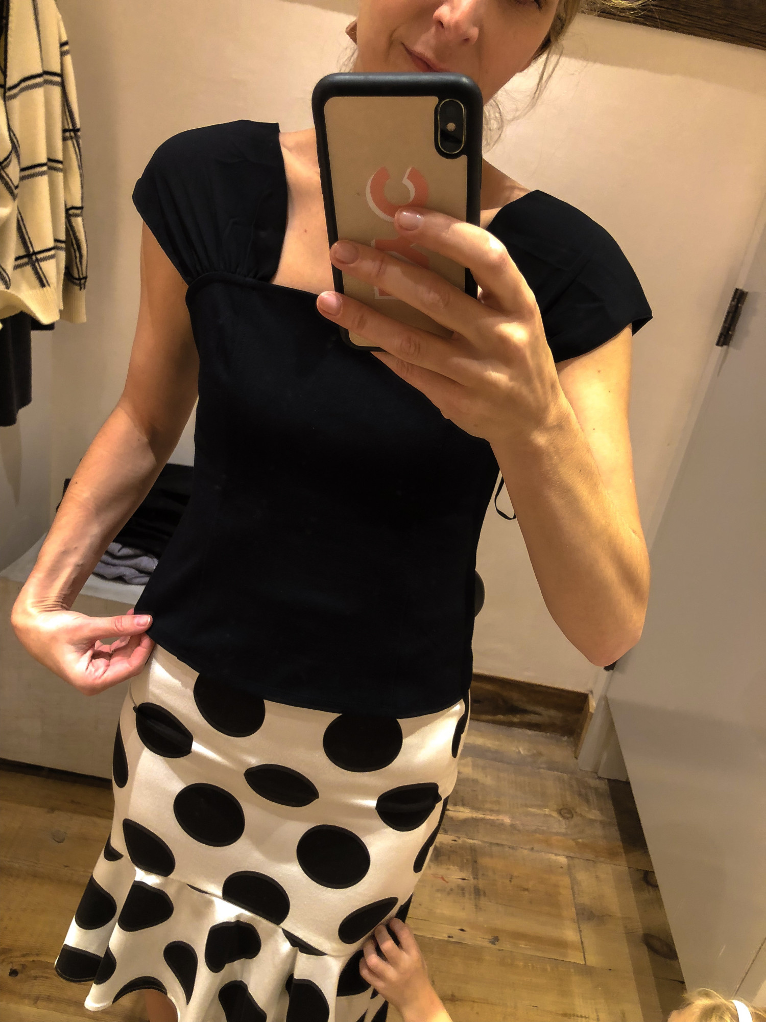 Black and white skirt 