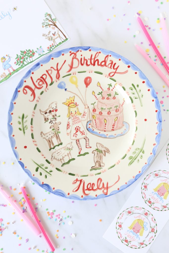 personalized birthday plate