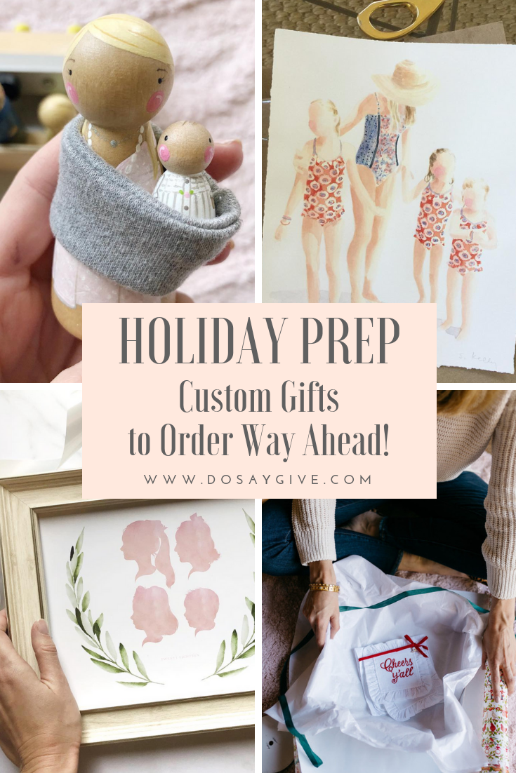 Custom gifts to order way ahead