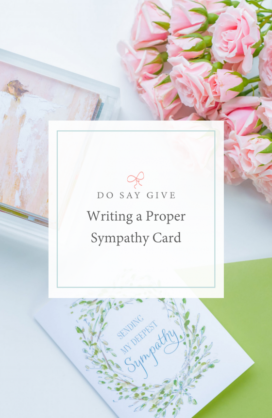 What to Say in a Sympathy Card