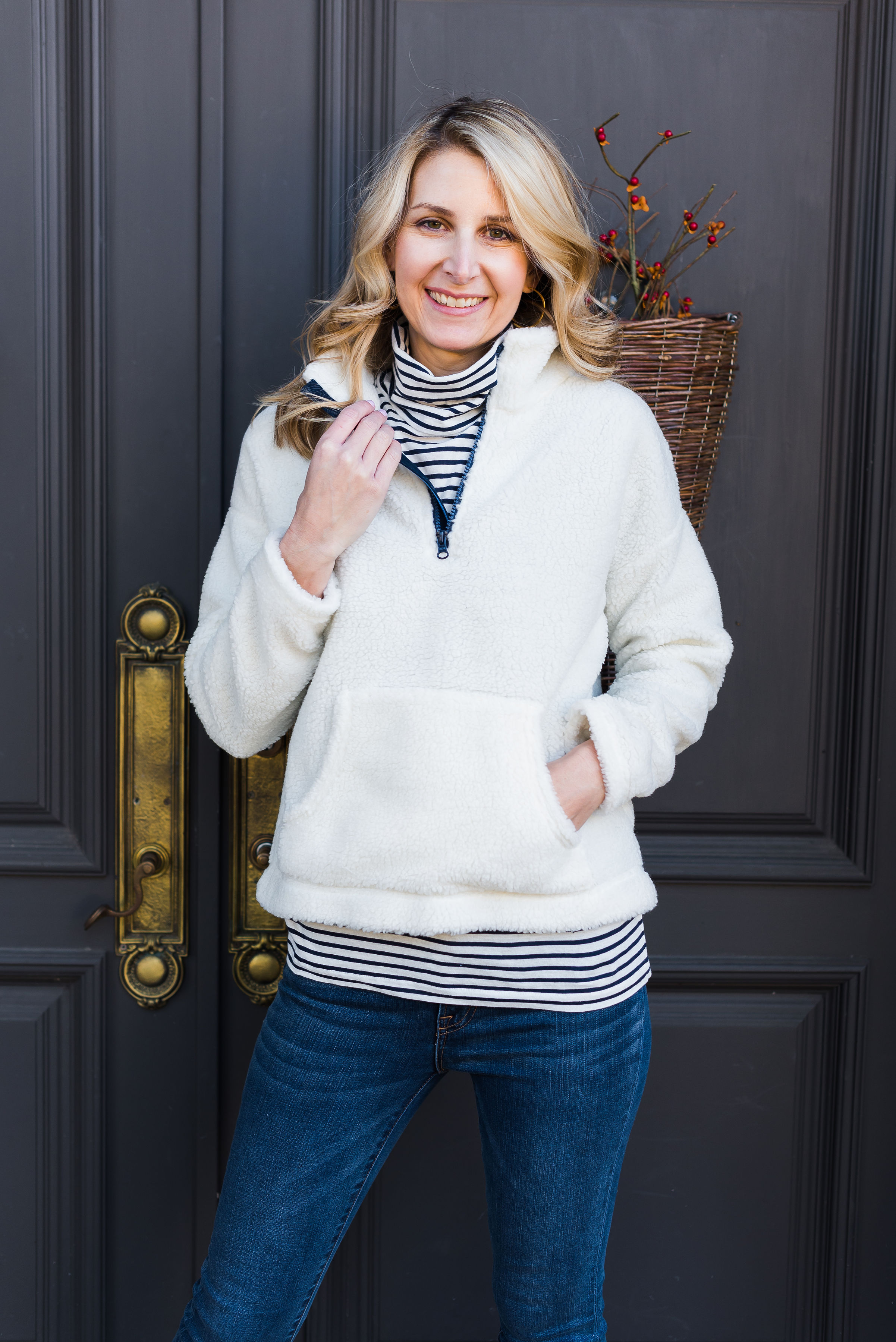 sherpa pullover j.crew factory