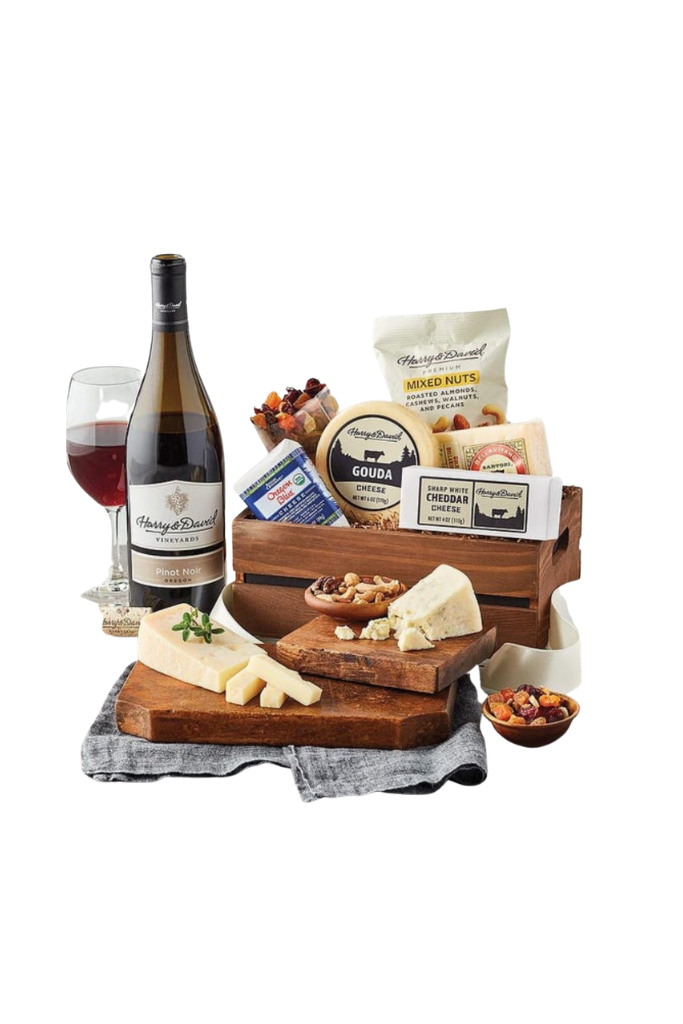 wine and cheese gift