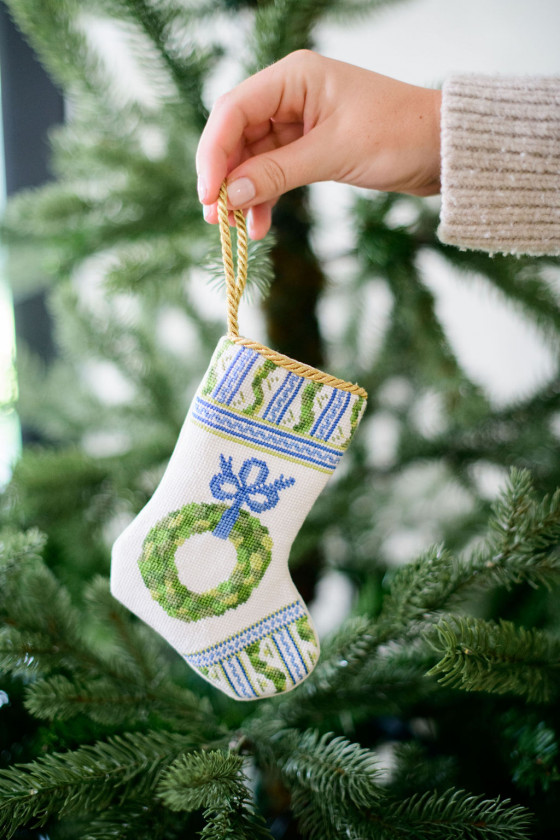 Needlepoint, Christmas, and Sweet Family Traditions All about Bauble