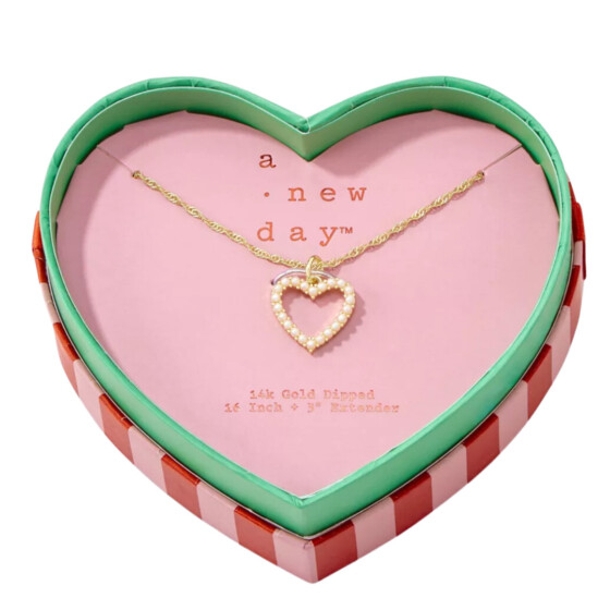 This pretty heart necklace is only $20!